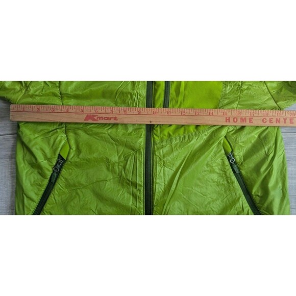 Marmot Insulated Nylon Jacket Size S Mens Full Zip Stand Collar Zip Pocket Green - Picture 9 of 11